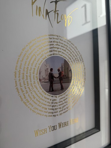 Framed gold foiled art - framed,
