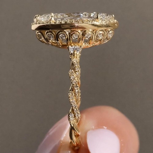 Anello fidanzamento aureola - di,